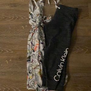 Dress with bonus Calvin pants